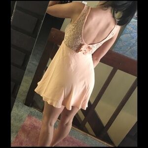 New peach bow back ❤️ front dress